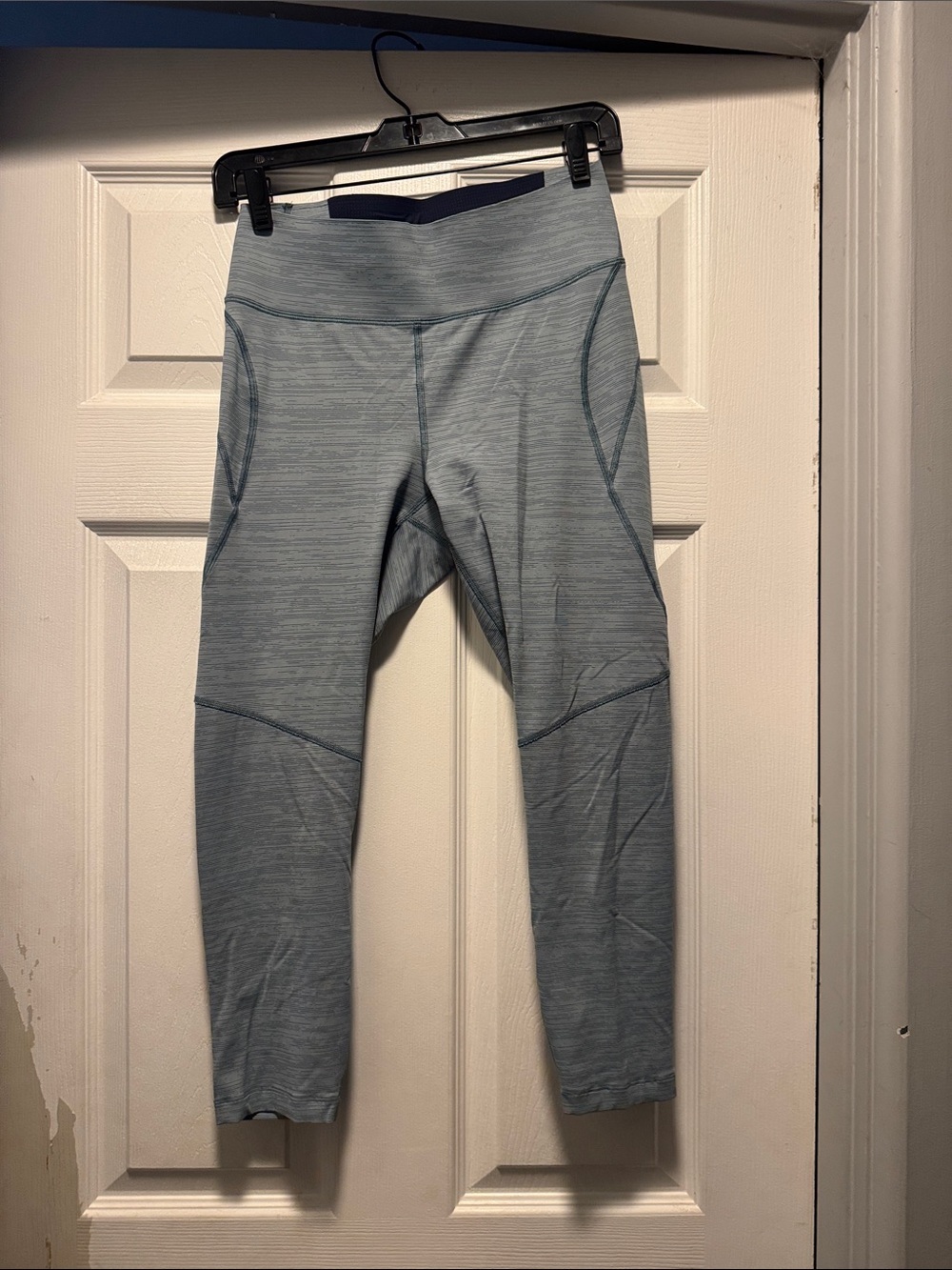 Outdoor Voices Light Blue Heathered Performance Leggings
